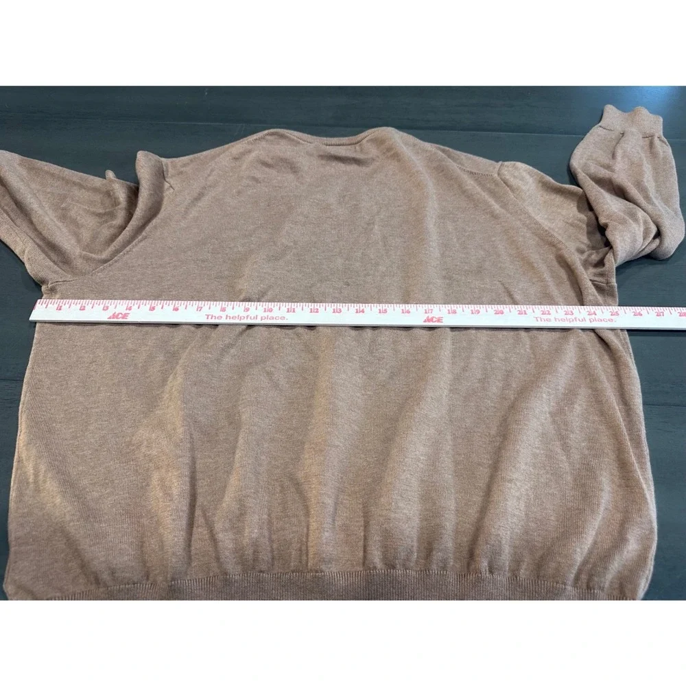 Polo Ralph Lauren Mens XXL Tan Pima Cotton V-Neck Sweater‎ 710682076028